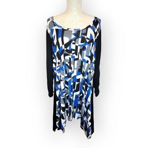 New Context Black & Blue Tunic 1X